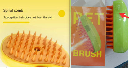 3 In 1 Cat Steam Brush Hair Removal Combs