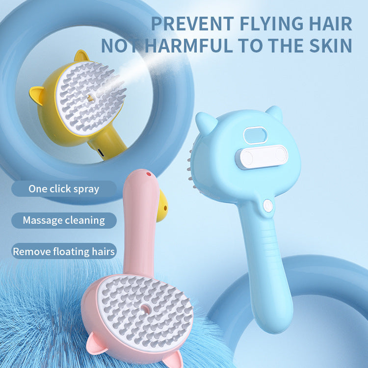 Hair Cleaning Brush Cat Grooming Brush Rechargeable